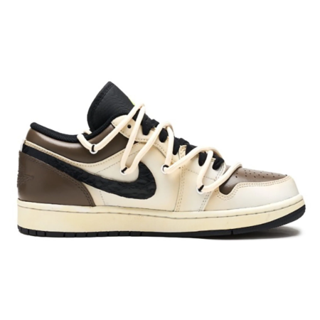 Air Jordan 1 Low Custom Brown White