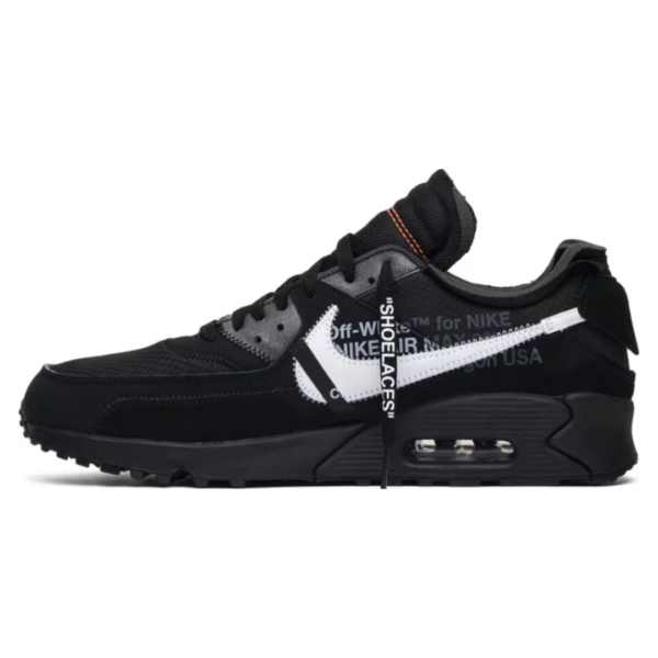 Off White x Air Max 90 Full Black