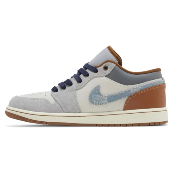 Air Jordan 1 Low SE Phantom Denim Swoosh