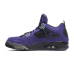 Travis Scott x Nike Air Jordan 4 Retro Purple Suede Black Midsole