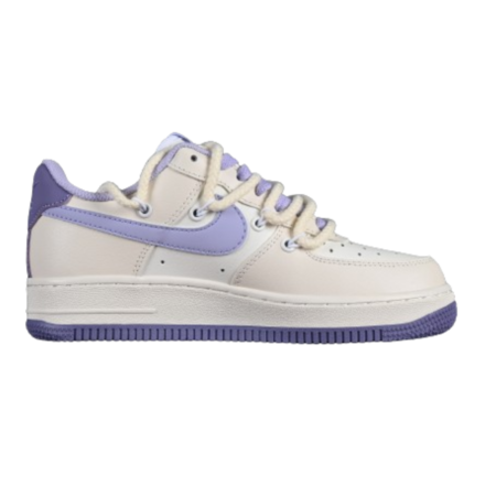 Nike Air Force 1 purple and white